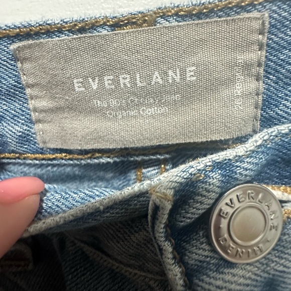 Everlane Womens The 90s Cheeky Jean Vintage Mid Blue High Rise No Stretch 26 Reg - Picture 4 of 4